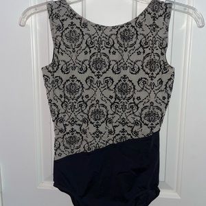 Capezio Black/Gold Leotard
